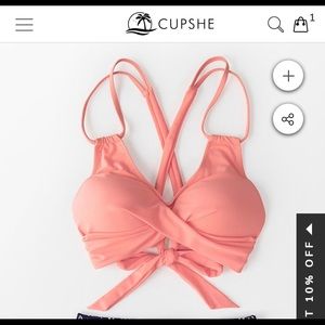 Pink Cupshe Bikini Top